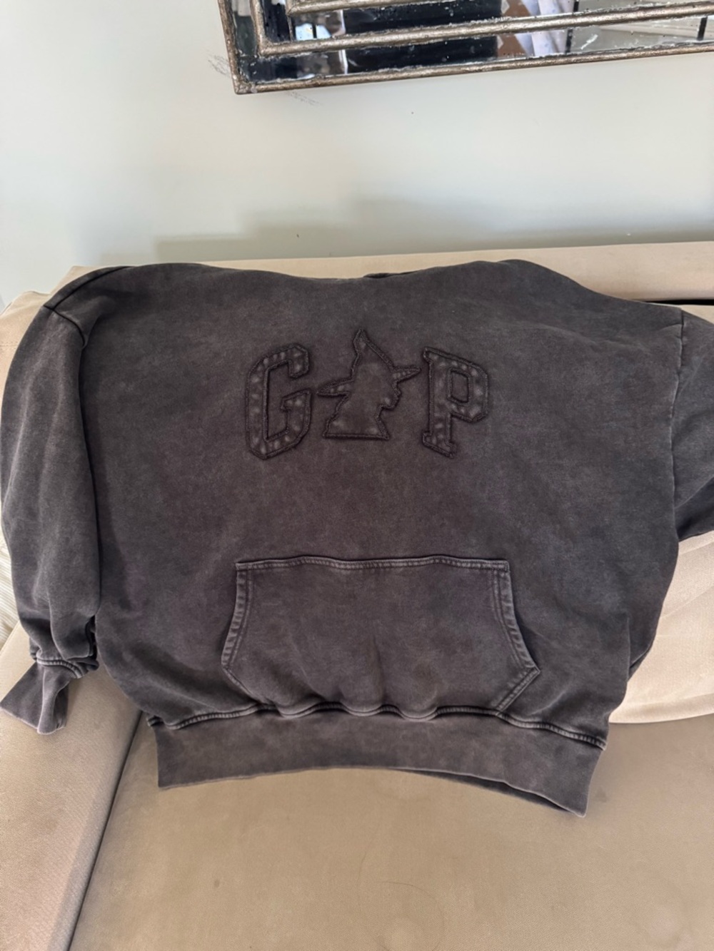 Gap x Wicked Elphaba Limited Edition Distressed Logo Hoodie